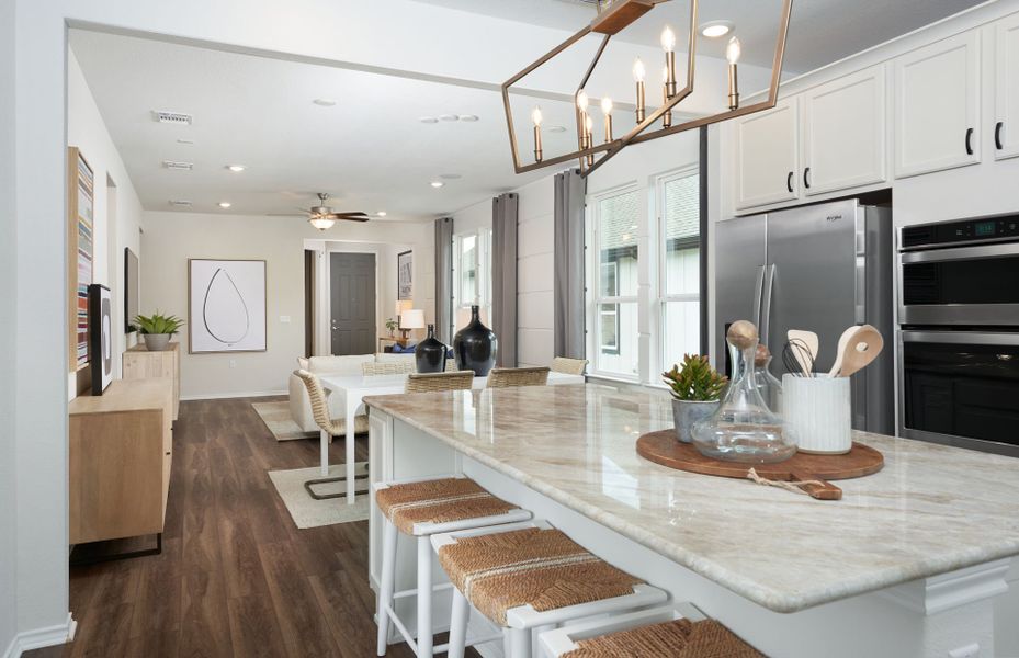 Representative furnished interior of a home built from the Compass by DiVosta in Harbor Isle, Vero Beach (Image 10).