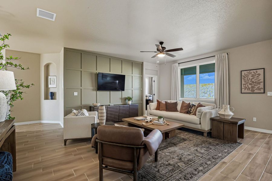 Representative furnished interior of a home built from the Franklin by View Homes in Enchanted Hills, El Paso (Image 8).