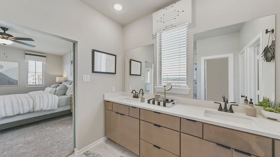 Representative furnished interior of a home built from the Riverdale by Chesmar Homes in Elyson Courtyard Collection, Katy (Image 20). Representative furnished interior of a home built from the Riverdale by Chesmar Homes in Elyson Courtyard Collection, Katy (Image 20).