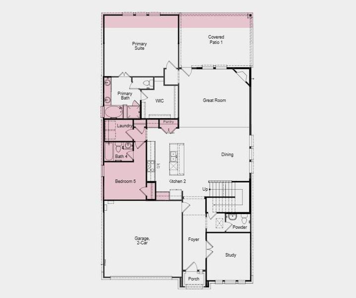 Additional Highlights Include: Downstairs bedroom and full bathroom in place of tandem garage, mud set shower at secondary bath, media room, study in place of flex, slide-in tub at primary bath, extended primary suite and covered patio Additional Highlights Include: Downstairs bedroom and full bathroom in place of tandem garage, mud set shower at secondary bath, media room, study in place of flex, slide-in tub at primary bath, extended primary suite and covered patio