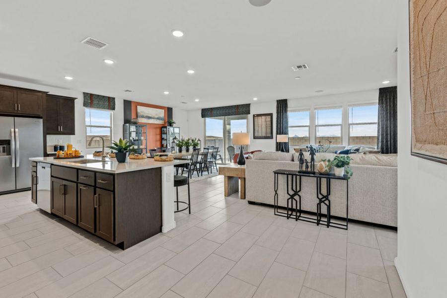 Representative furnished interior of a home built from the Walnut by Mattamy Homes in Blackhawk, Tucson (Image 7). Representative furnished interior of a home built from the Walnut by Mattamy Homes in Blackhawk, Tucson (Image 7).