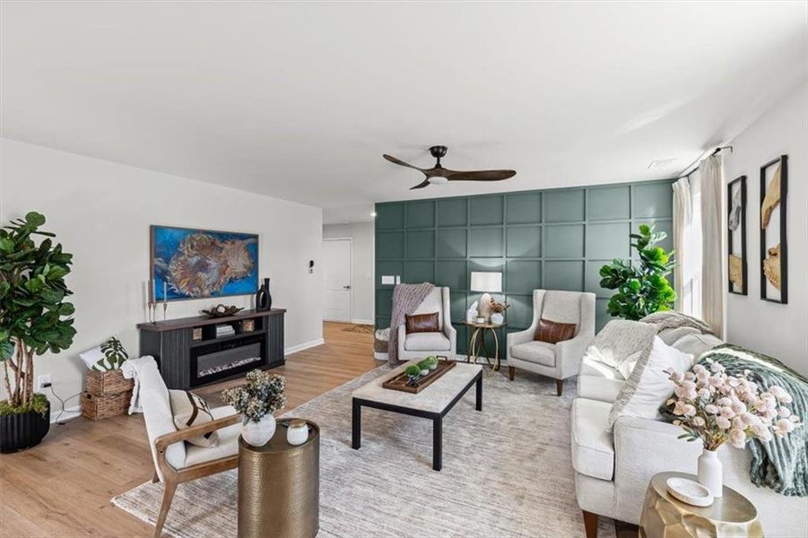 Furnished interior view inside a new home in , Rome (Image 12).