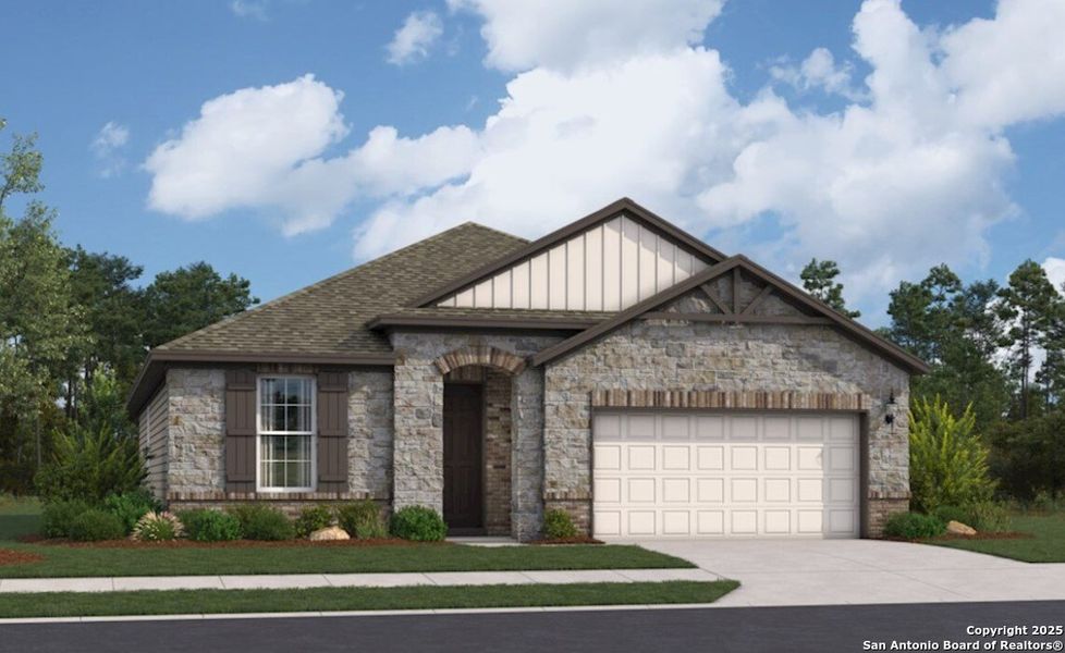 Front exterior of a home in the Cordova Crossing community, located in Seguin, TX (Image 8). Front exterior of a home in the Cordova Crossing community, located in Seguin, TX (Image 8).