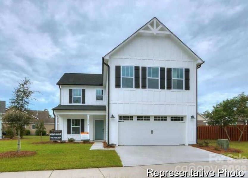 Front exterior of a new home in Streamside, Red Cross, NC, highlighting curb appeal (Image 1). Front exterior of a new home in Streamside, Red Cross, NC, highlighting curb appeal (Image 1).