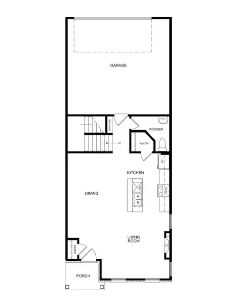 2D floor plan layout for the The Isaac by Direct Residential Communities in Solterra Texas, Mesquite, TX (Image 3).