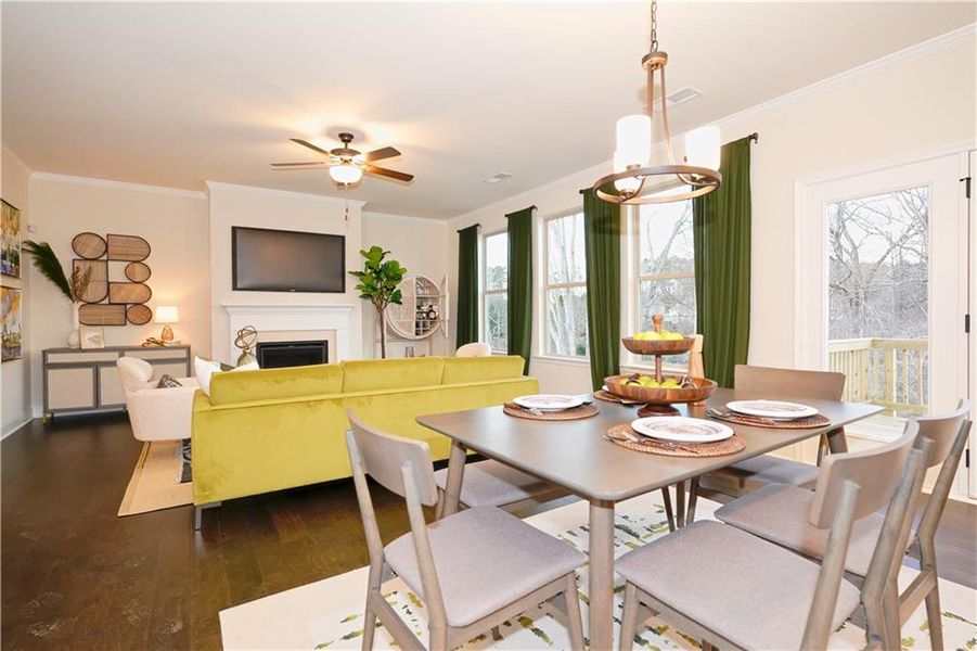 Furnished interior view inside a new home in Hellen Valley, Braselton (Image 15).