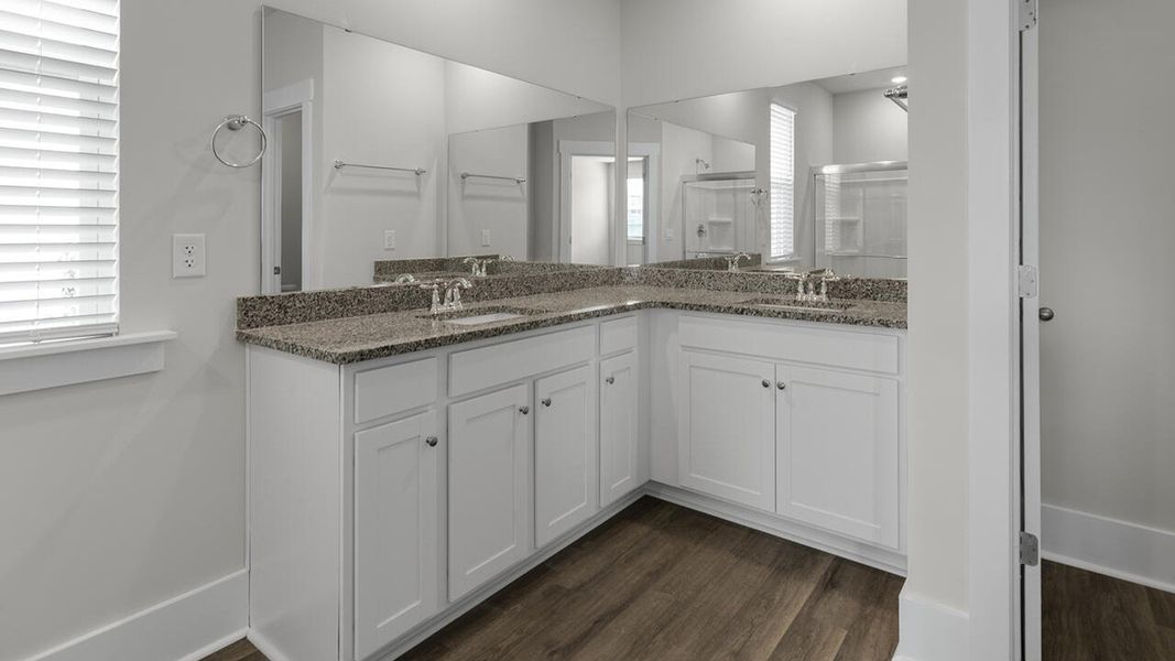 Furnished interior view inside a new home in Surfside Landing, Hubert (Image 12).