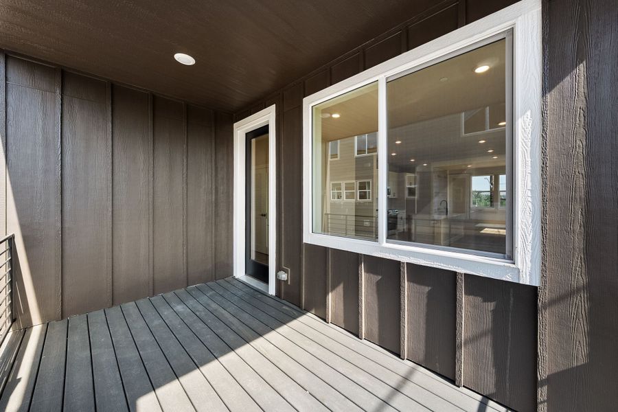 Exterior details and patio area of a home in Berkeley Villas, Denver (Image 4). Exterior details and patio area of a home in Berkeley Villas, Denver (Image 4).