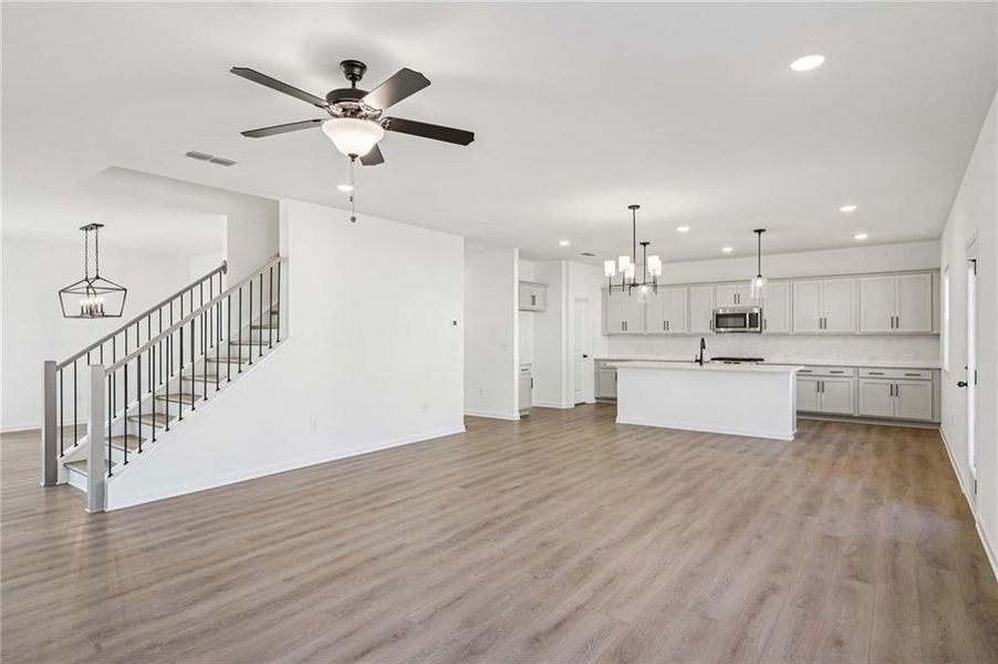 Spacious, unfurnished interior of a new home in Eastlyn Crossing - Single Family, Flowery Branch (Image 35). Spacious, unfurnished interior of a new home in Eastlyn Crossing - Single Family, Flowery Branch (Image 35).