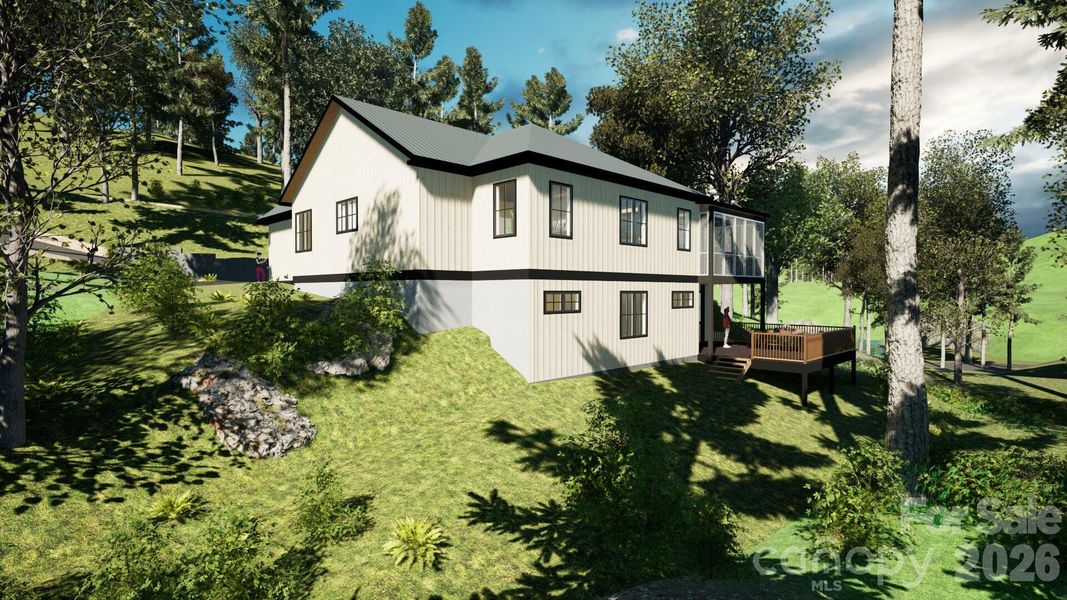 Exterior details and patio area of a home in , Saluda (Image 2).