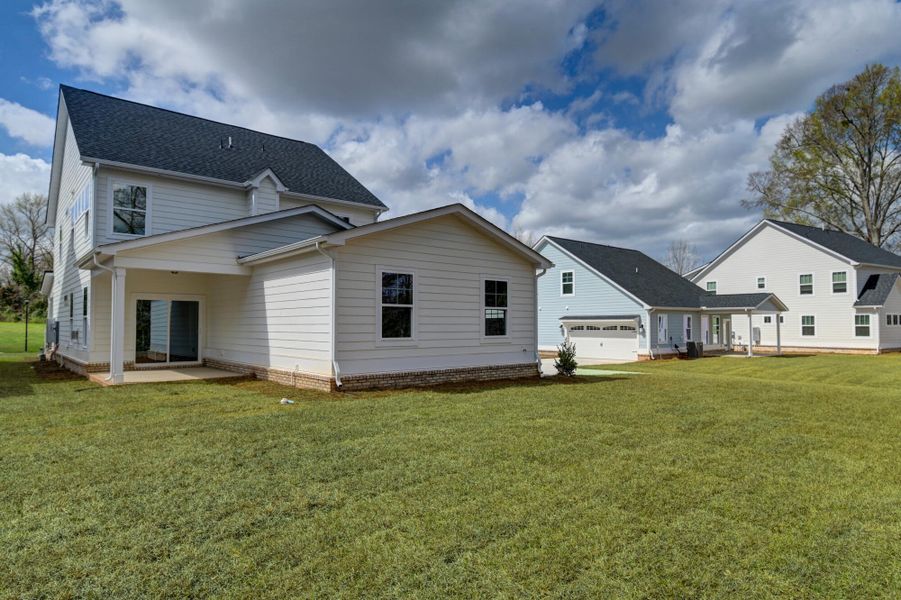Exterior details and patio area of a home in Clubside Reserve at Summerlake, Lexington (Image 22).