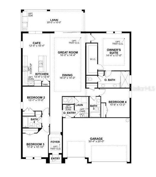 2D floor plan layout of this home in Cassata Lakes, Nokomis, FL (Image 2). 2D floor plan layout of this home in Cassata Lakes, Nokomis, FL (Image 2).