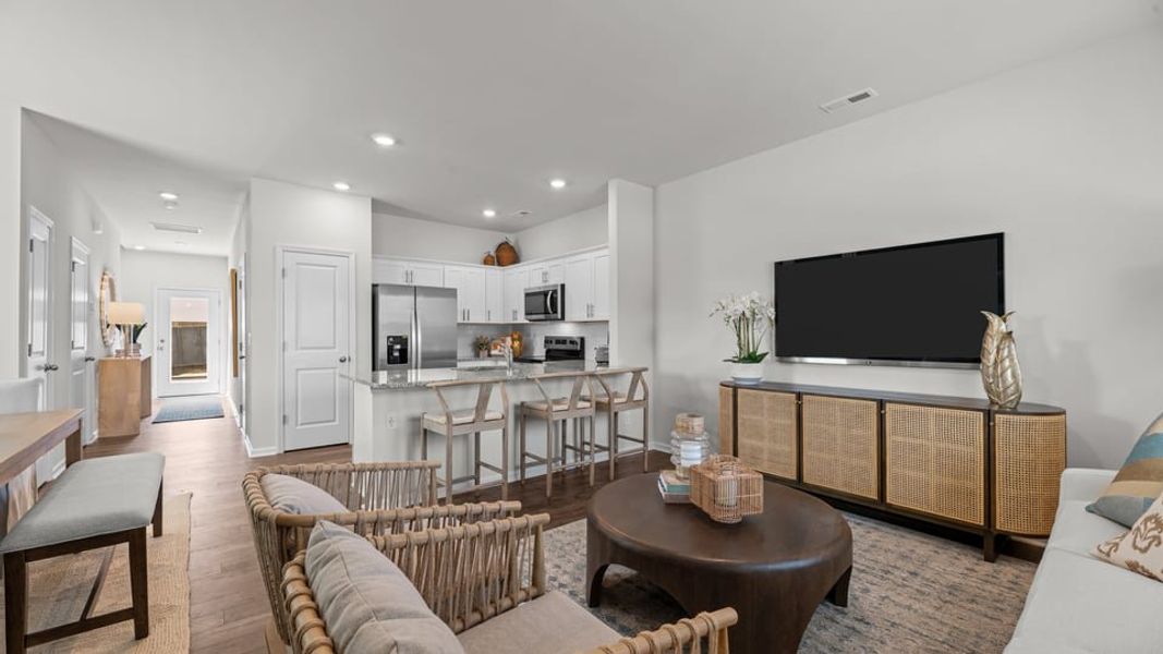 Furnished interior view inside a new home in Clock Road Townhomes, New Bern (Image 13).