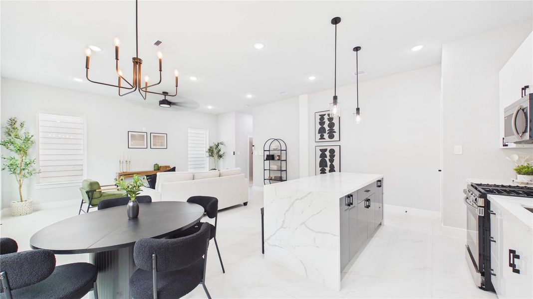 Furnished interior view inside a new home in , Houston (Image 8).