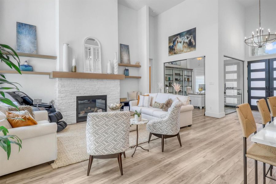 Furnished interior view inside a new home in , Fulshear (Image 25).