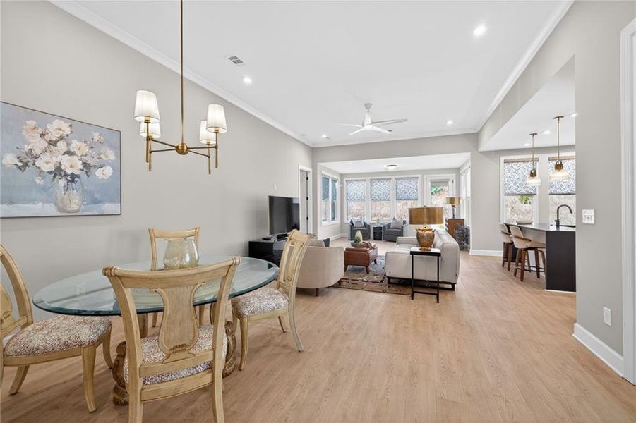 Furnished interior view inside a new home in , Hoschton (Image 33).