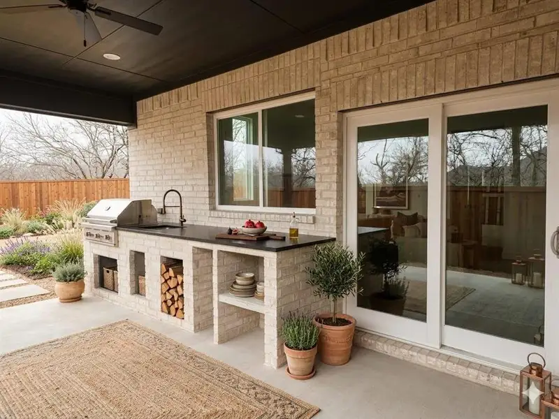 Exterior details and patio area of a home in , Sherman (Image 2). Exterior details and patio area of a home in , Sherman (Image 2).