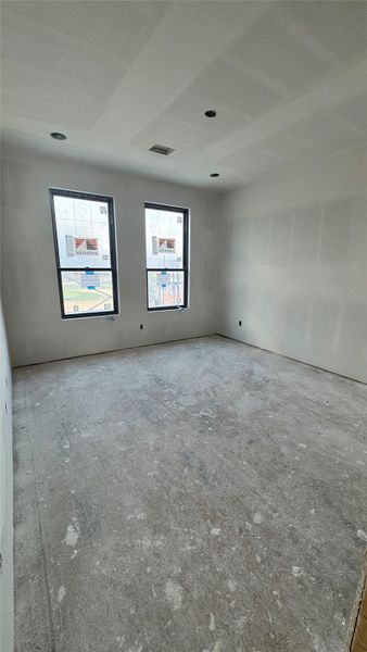 Secondary upstairs bedroom with on suite bathroom.