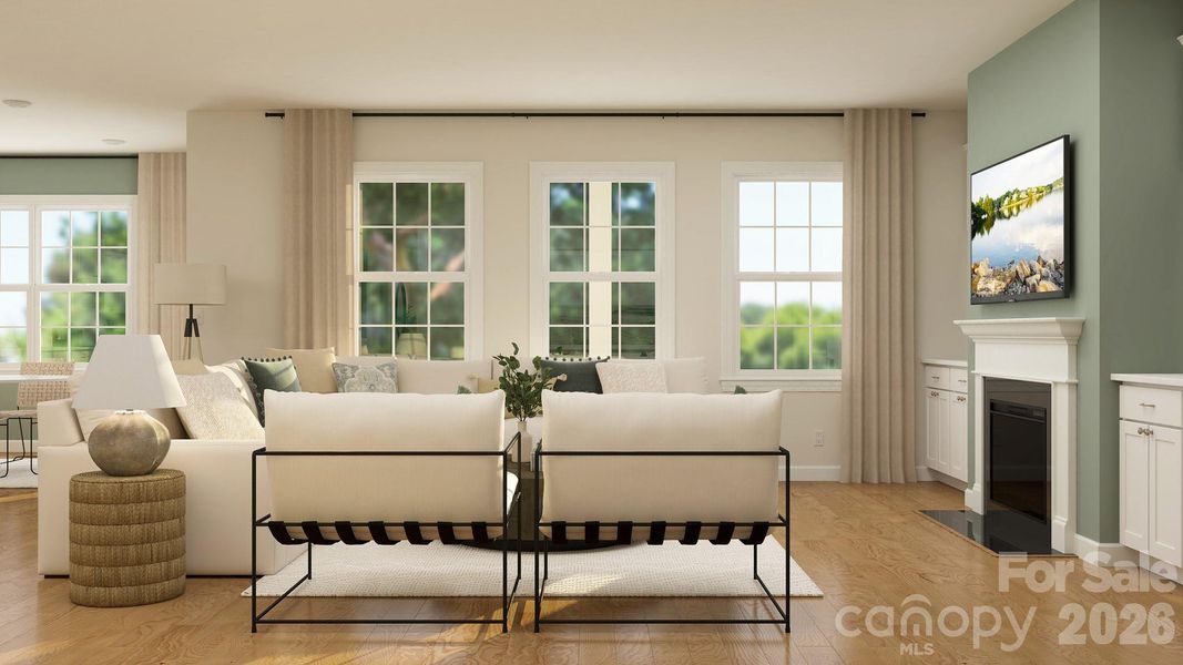 Furnished interior view inside a new home in Harris Mill, Indian Land (Image 3).