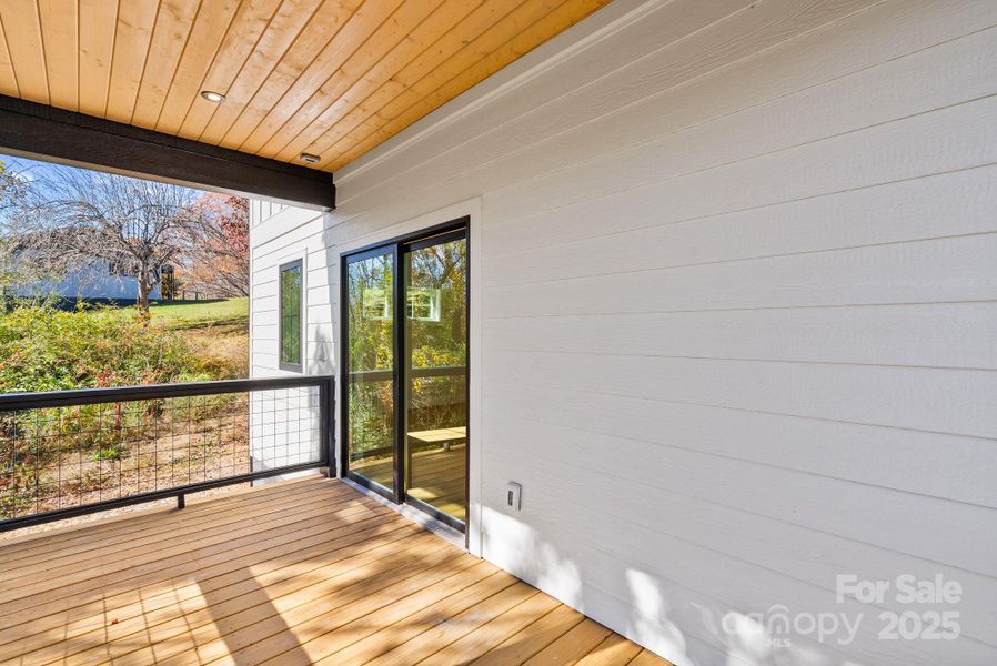 Exterior details and patio area of a home in , Weaverville (Image 27).