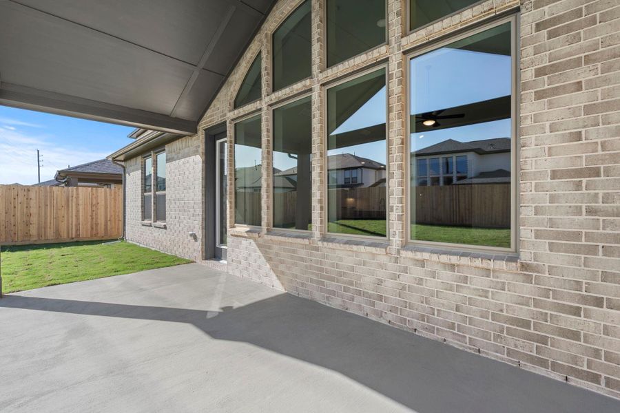 Exterior details and patio area of a home in Harvest Green - Final Opportunities, Richmond (Image 3). Exterior details and patio area of a home in Harvest Green - Final Opportunities, Richmond (Image 3).