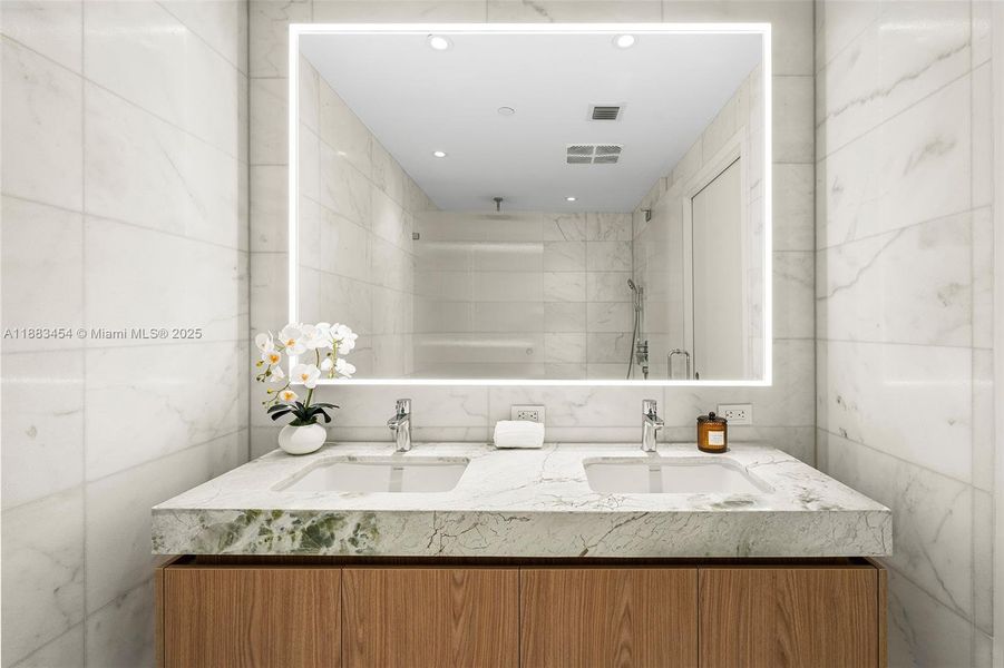 Furnished interior view inside a new home in , Miami Beach (Image 12).