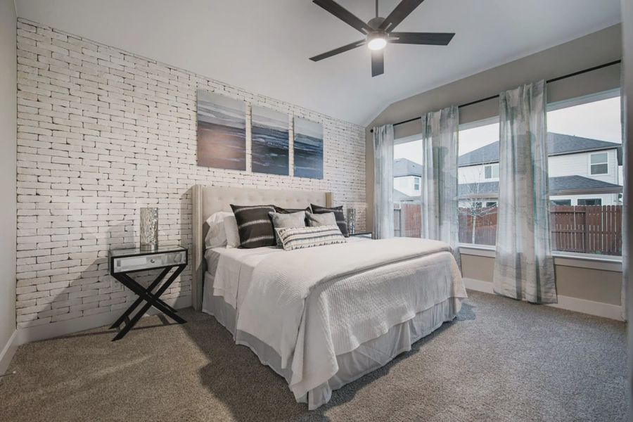 Representative furnished interior of a home built from the Barron by Chesmar Homes in Lariat, Liberty Hill (Image 10).