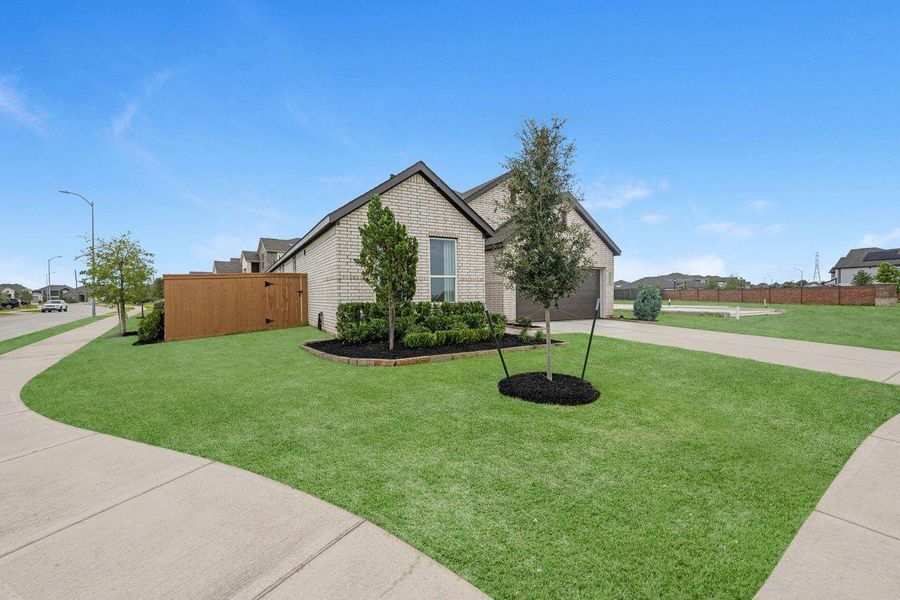Front exterior of a new home in , Katy, TX, highlighting curb appeal (Image 2). Front exterior of a new home in , Katy, TX, highlighting curb appeal (Image 2).