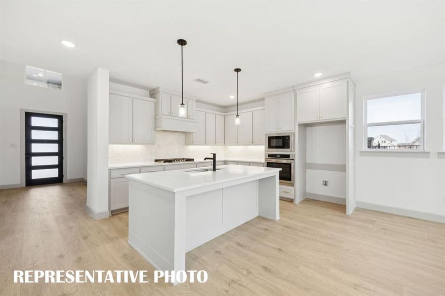 Welcome into your dream home featuring a fantastic chef inspired kitchen!  REPRESENTATIVE PHOTO