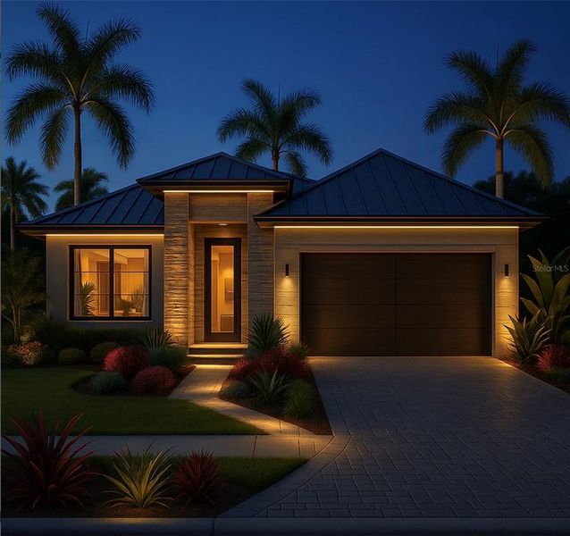 Front exterior of a new home in , Punta Gorda, FL, highlighting curb appeal (Image 2). Front exterior of a new home in , Punta Gorda, FL, highlighting curb appeal (Image 2).