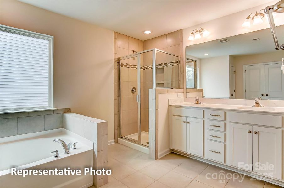 Primary bath will feature a shower and linen closet ilo of garden tub Primary bath will feature a shower and linen closet ilo of garden tub