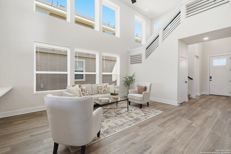 Furnished interior view inside a new home in Hunters Ranch, San Antonio (Image 7).