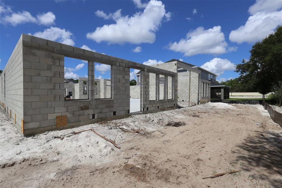 In-progress construction of a new home in Hawk's Overlook, Oviedo, FL (Image 4). In-progress construction of a new home in Hawk's Overlook, Oviedo, FL (Image 4).