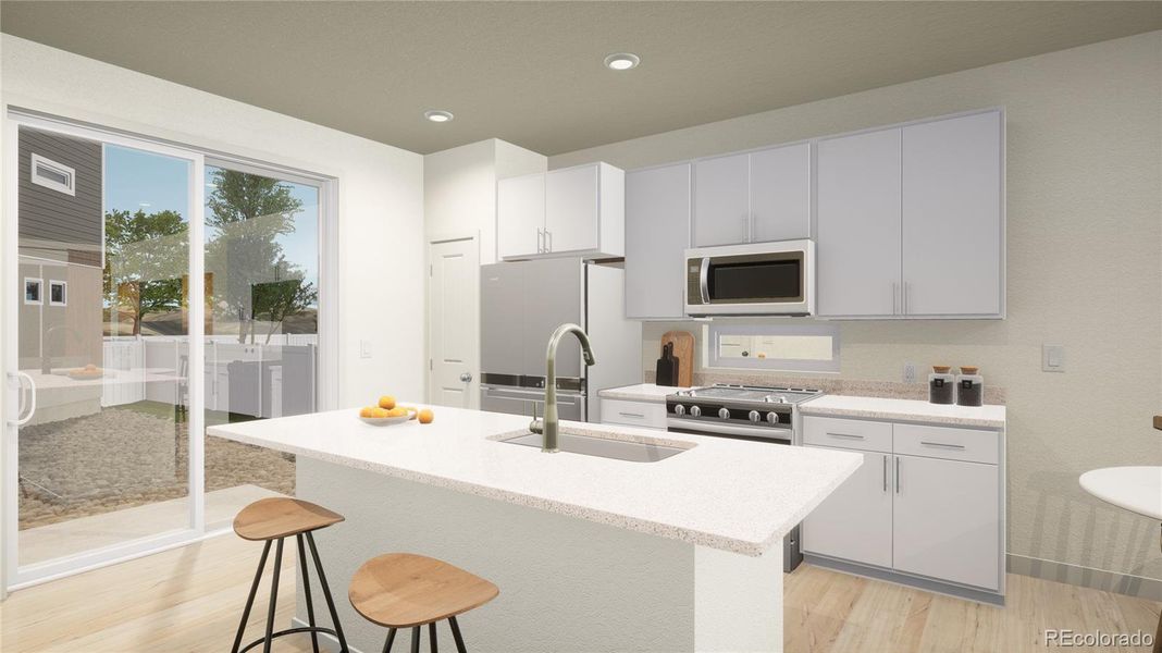 Furnished interior view inside a new home in , Bennett (Image 3).