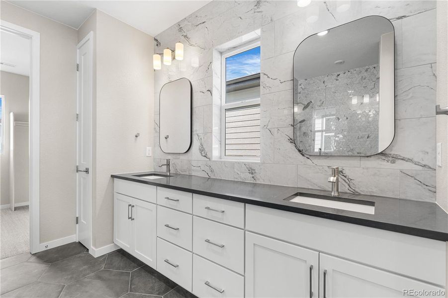 Furnished interior view inside a new home in Portrait at The Canyons, Castle Pines (Image 6).
