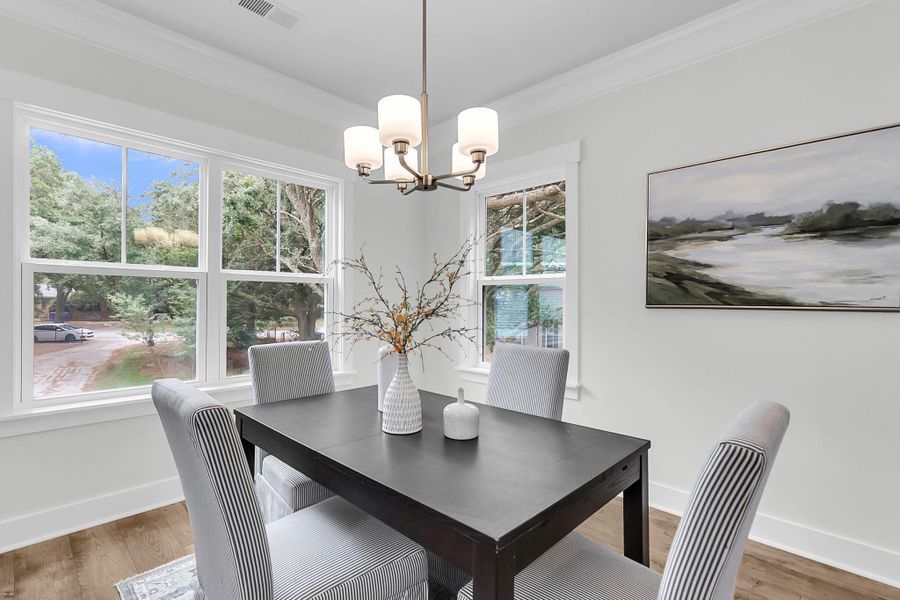 Furnished interior view inside a new home in , Charleston (Image 11).