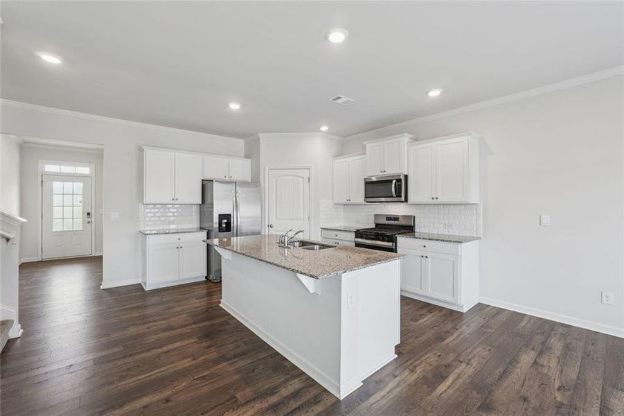 Furnished interior view inside a new home in , Dallas (Image 11).