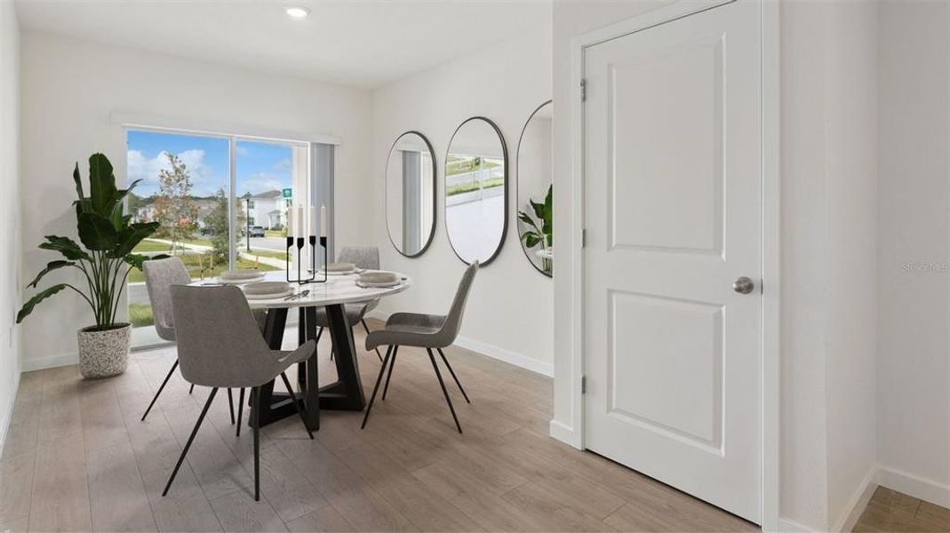 Furnished interior view inside a new home in Crossroads at Kelly Park, Apopka (Image 10). Furnished interior view inside a new home in Crossroads at Kelly Park, Apopka (Image 10).