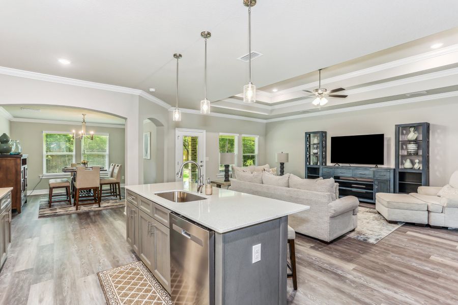 Representative furnished interior of a home built from the The Sapphire by Herbst Homes in Clear Water Landing, Milton (Image 71).