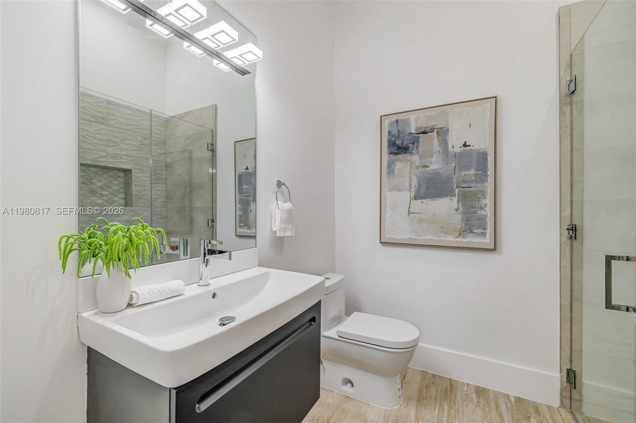 Furnished interior view inside a new home in , Biscayne Park (Image 8).