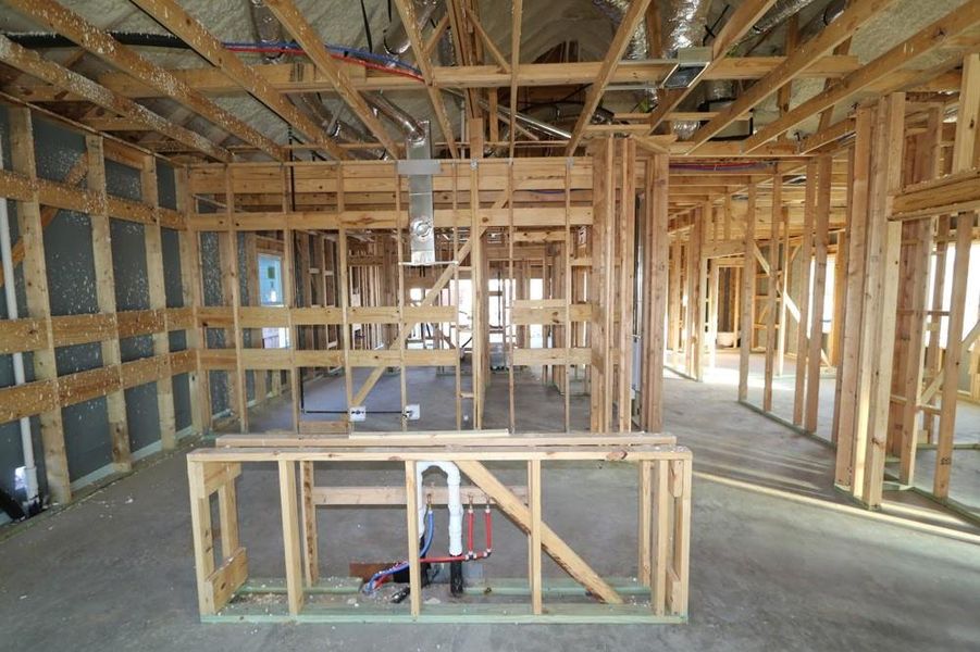 In-progress construction of a new home in Brookewater 45' Homesites, Rosenberg, TX (Image 8).