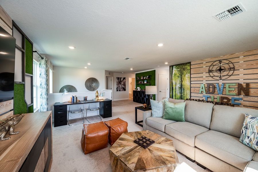 Representative furnished interior of a home built from the Coquina by Casa Fresca Homes in Mirada, San Antonio (Image 11).