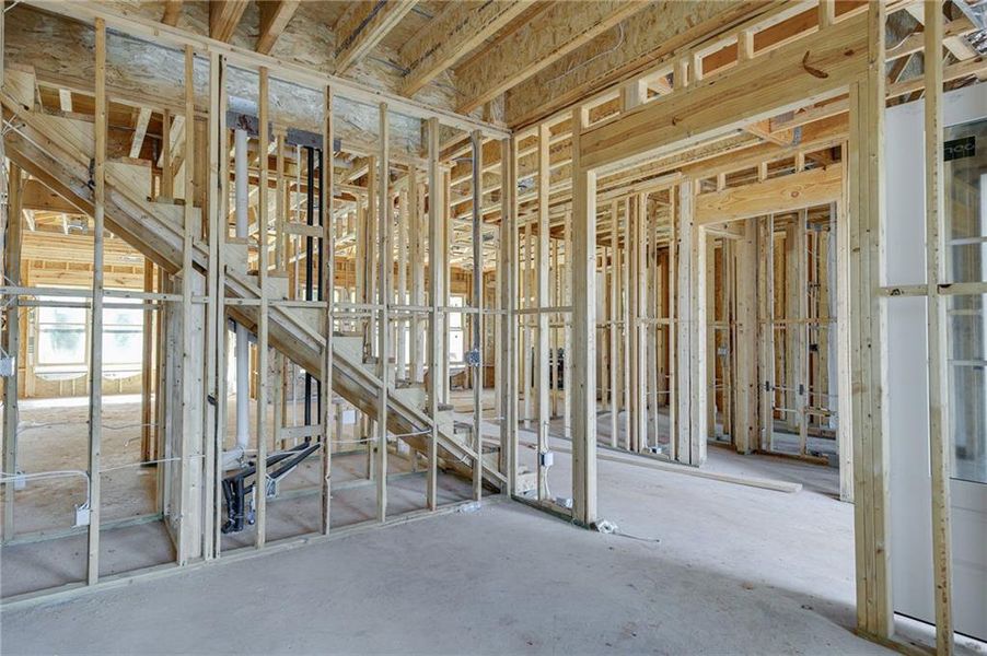 In-progress construction of a new home in , Statham, GA (Image 5).
