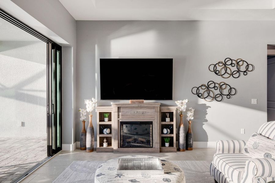 Furnished interior view inside a new home in , Cape Coral (Image 5). Furnished interior view inside a new home in , Cape Coral (Image 5).