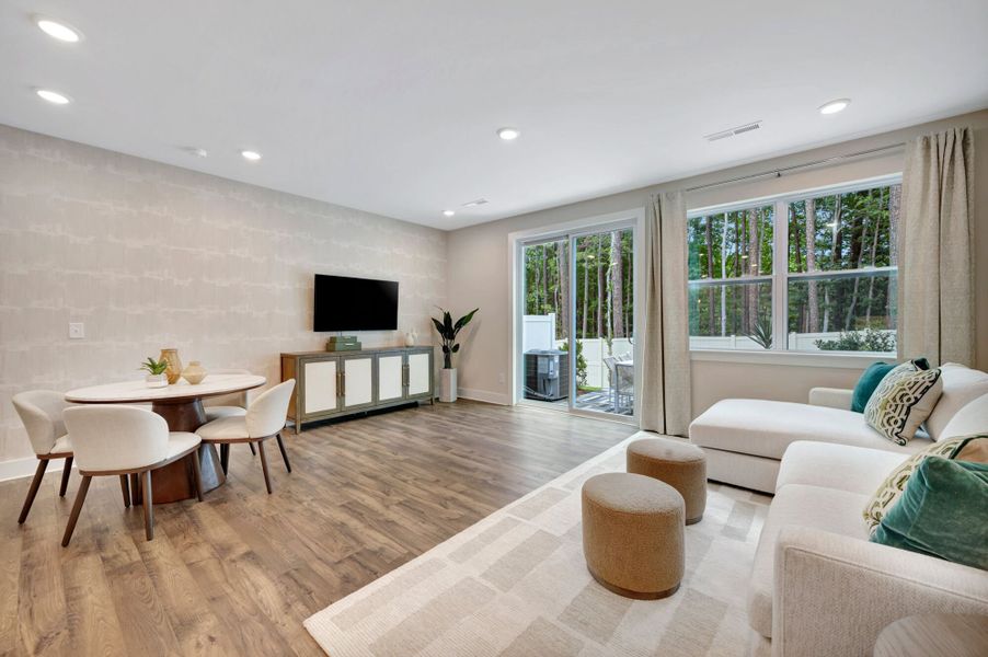 Representative furnished interior of a home built from the Hallie by Mattamy Homes in Ashmore Townes, Garner (Image 5). Representative furnished interior of a home built from the Hallie by Mattamy Homes in Ashmore Townes, Garner (Image 5).