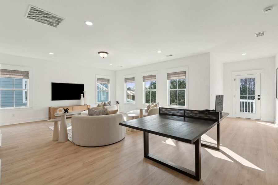 Furnished interior view inside a new home in Tidewater at Lakes of Cane Bay, Summerville (Image 15).