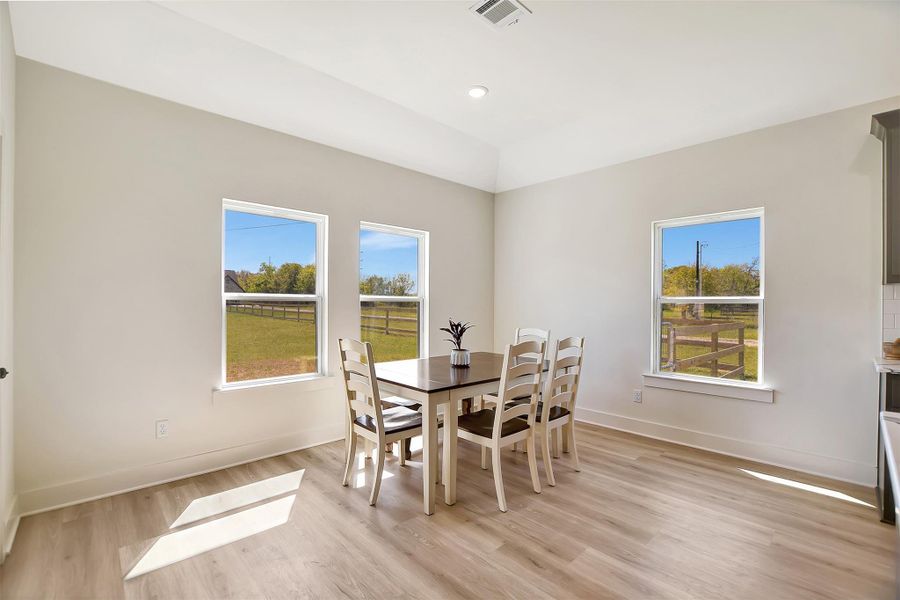 Furnished interior view inside a new home in , Iola (Image 29).