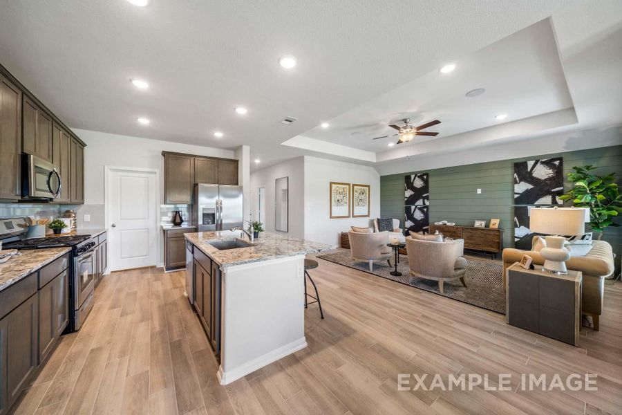 Furnished interior view inside a new home in Sierra Vista, Rosharon (Image 11).