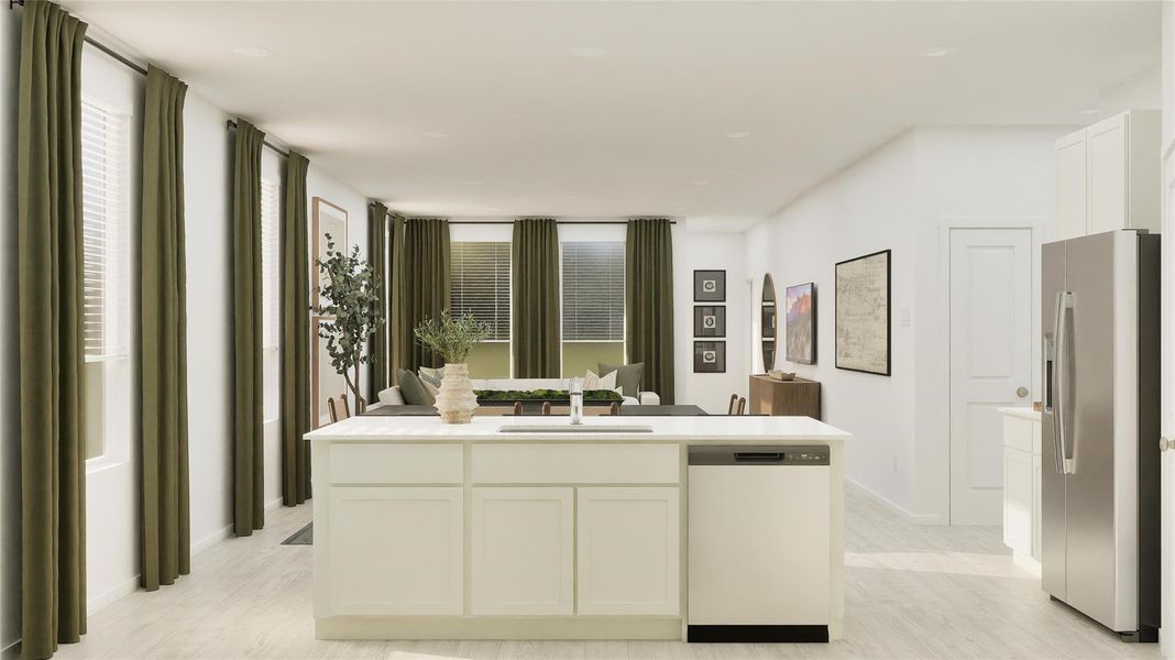 Furnished interior view inside a new home in Synova, Crosby (Image 23).