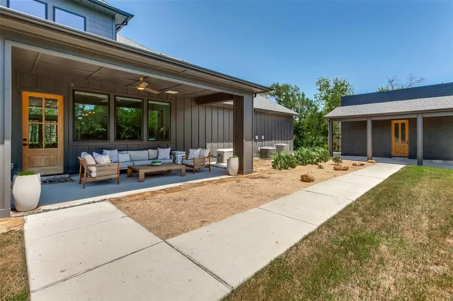 Exterior details and patio area of a home in , Garland (Image 25). Exterior details and patio area of a home in , Garland (Image 25).